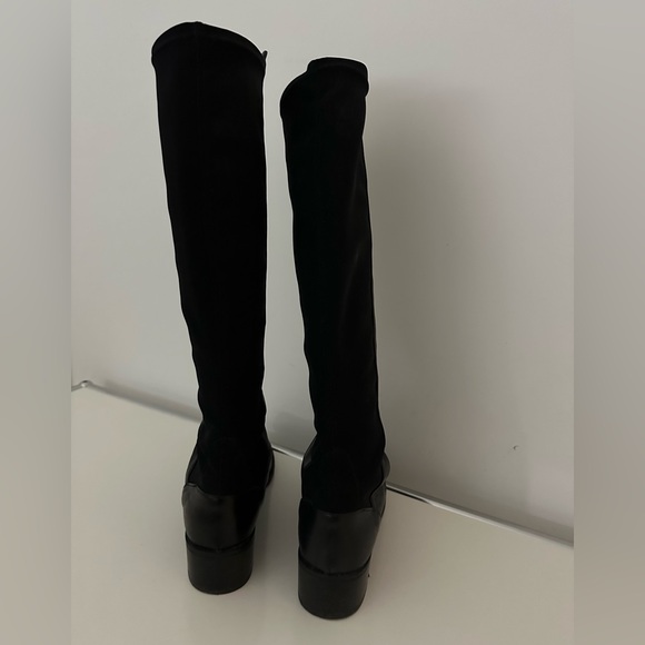 Stuart Weizman 5050 leather long boots black size 6 - Picture 5 of 8